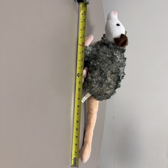 Opossum Plush Toy The Petting Zoo Stuffed Animal 12"  Or 21"with Tail - Picture 3 of 12